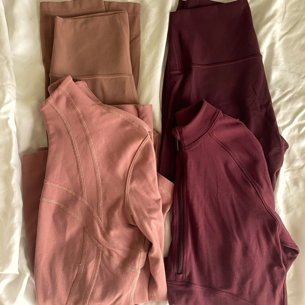 Bundle of lululemon jacket and leggings